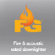 Scolmore Click Flameguard GU10 50 watt IP65 Downlight Housing