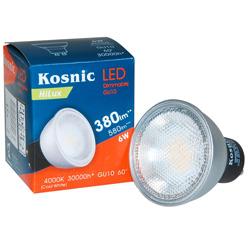 Kosnic KTC-SMD LED Hilux 6w Dimmable GU10 60 - Cool White