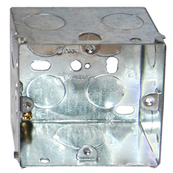 Niglon Metal Single 1 Gang Socket Back Box 47mm