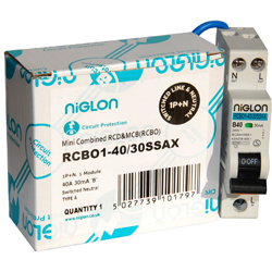 Niglon RCBO1 1P+N A 40 Amp