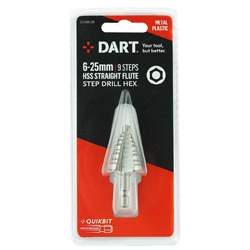 Dart HSS Straight Step Drill Bit 6-25mm