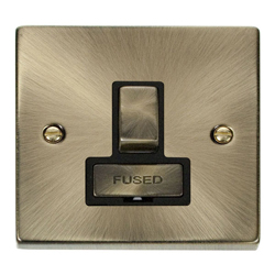 Click Deco 13 A Fused Switched Spur Antique Brass