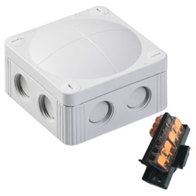 Wiska Combi 308 Grey Weatherproof Junction Box with Wago