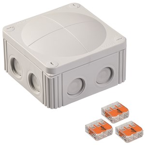 Wiska Combi 607/5 Grey Weatherproof Junction Box