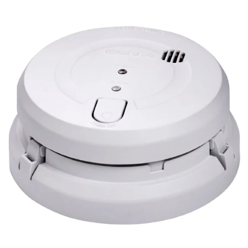 Deta Optical Smoke Alarm 240V with 9V Replaceable Battery Back Up