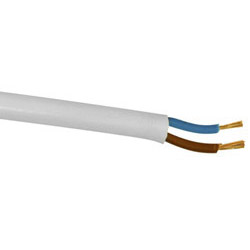 0.75mm 2182Y 2 Core PVC Flex Cable White