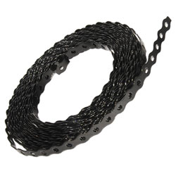 10m x 12mm Black Steel Fixing Band