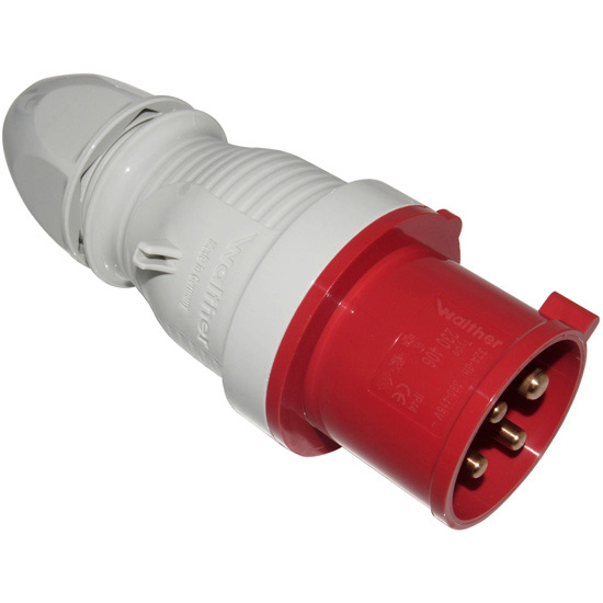 Buy CEE Type 415V 32A 4 Pin Plug, Online from Websparky