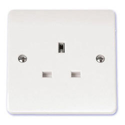 Scolmore Click Mode 13A 1 Gang Single Plug Socket White