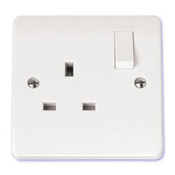 Scolmore Mode 13A 1 Gang Single DP Switched Plug Socket