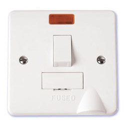 Scolmore Mode 13A Fused Switch Connection Flex Outlet & Neon