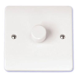 Scolmore Click Mode Single 2Way 400W Dimmer Switch White