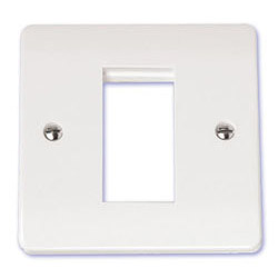 Scolmore Click Mode 1 Gang Single Media Plate Single Aperture