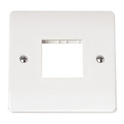 Scolmore Click Mode 1 Gang single Plate Twin Aperture