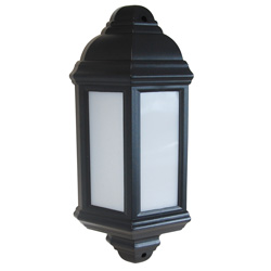 Eterna 7w LED Half Lantern Black