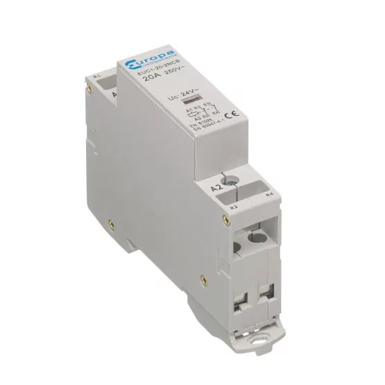 Europa 2 Pole Modular Contactor (1 Module) 20 amp