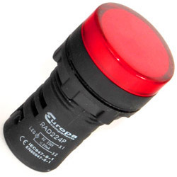 Europa 22mm Red 230v Led Pilot Lamp