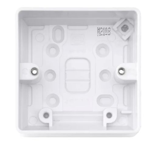 MK Logic Plus 40mm 1 Gang Surface Socket Box