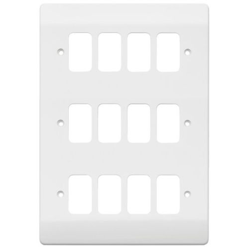 MK Logic Plus 12 Module Faceplate