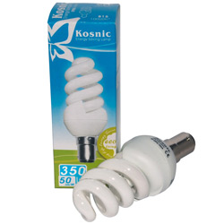 Kosnic Energy Saving Micro Spiral 7w SBC Lamp B15 Warm white