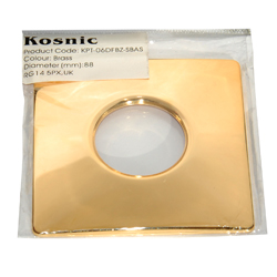 Kosnic Mauna Square Bezel Brass