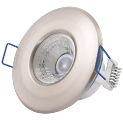 Inceptor Nano 5 Fixed Satin Chrome 4.8w LED Downlight Warm White