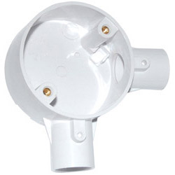 20mm 2 Way Angle Box White