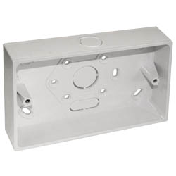 MITA 2 Gang  PVC Conduit Entry Box with 20mm knock out