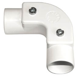 20mm Inspection Elbow White