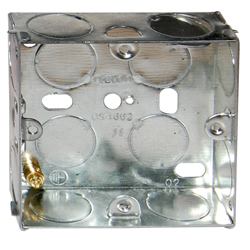  Metal Single 1 Gang Socket Back Box 25mm