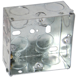 Niglon Metal Single 1 Gang Socket Back Box 35mm