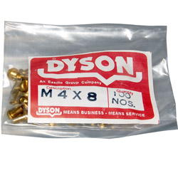 M4 x 8mm Brass Screws