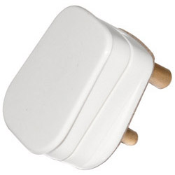 Polar 2 Amp White Round Pin Plug