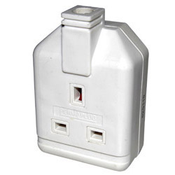 Permaplug 1 Gang Trailing Socket White