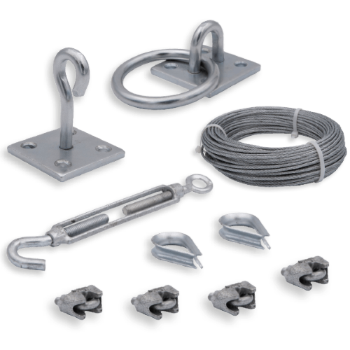 30 Meter 3mm Catenary Wire Kit complete with Accesories