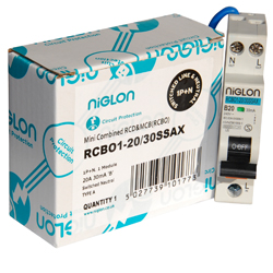 Niglon RCBO1 1P+N A 20 Amp