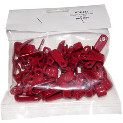 RCHJ32 Red Fire Cable P-Clips (Pack of 50)