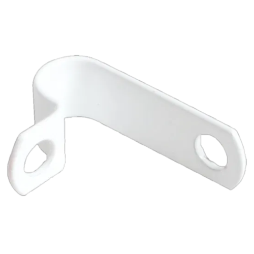Pyro PVC Clips LSF Powder Coated White 8mm 8.4mm�