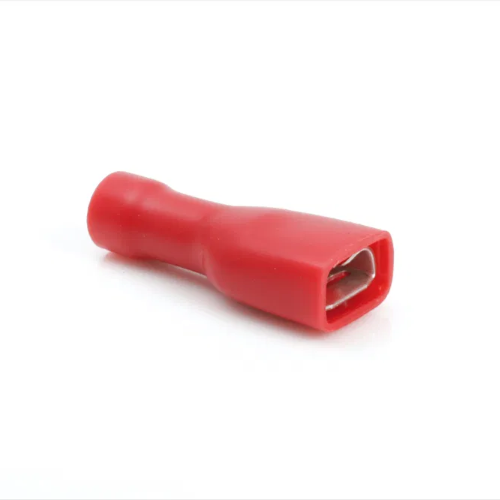 Term Tech Fully Insulated Female Push-on Terminal Red 2.8mm Width 0.5mm Thick 