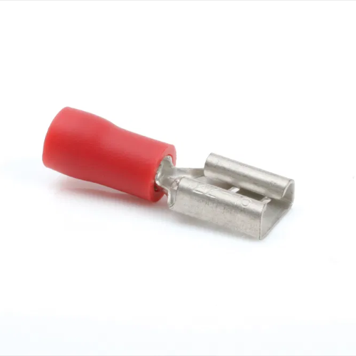 Term Tech Pre-Insulated Terminals Red Push-on Terminal, 6.3mm Width, 0.5mm Thick