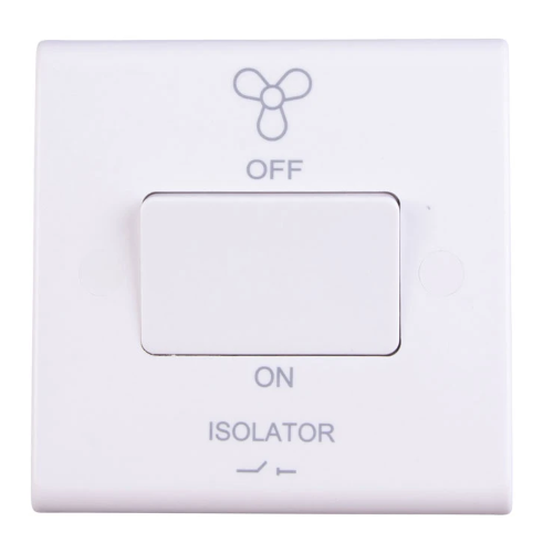 Deta Slimline  20A Switched TP Fan Isolator