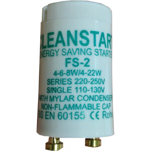 FS2 4-22 Watt Fluorescent Lamps Series Starter with Condenser 