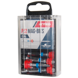 Armeg Screw Driver Bit set PZ2 6 Piece.