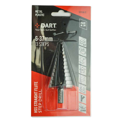 Dart HSS Straight Step Drill Bit 6-37mm