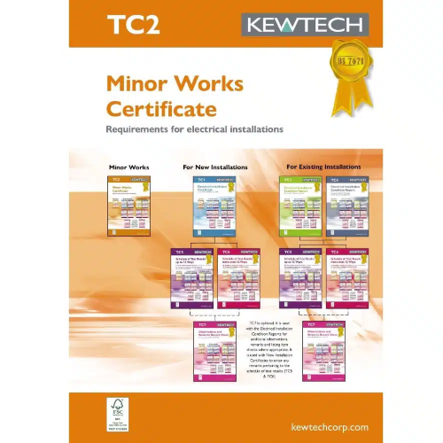 Kew Tech Minor works certification book (18th Edition Amendment 2)