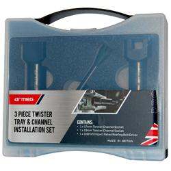 Armeg 3 piece Twister Tray & Channel Installation Set