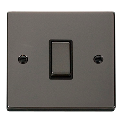 Click Deco Single 1G Light Switch Black Nickel