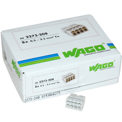 Wago 8 Way Connector White