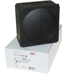 Wiska Combi 1010/5/S Black Weatherproof Junction Box