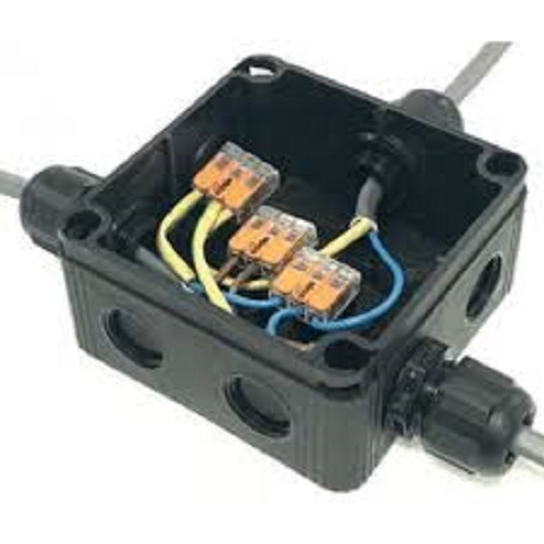 Wiska Combi 607 Weatherproof Outdoor Junction Box Black IP66/67 With 3 - View #11